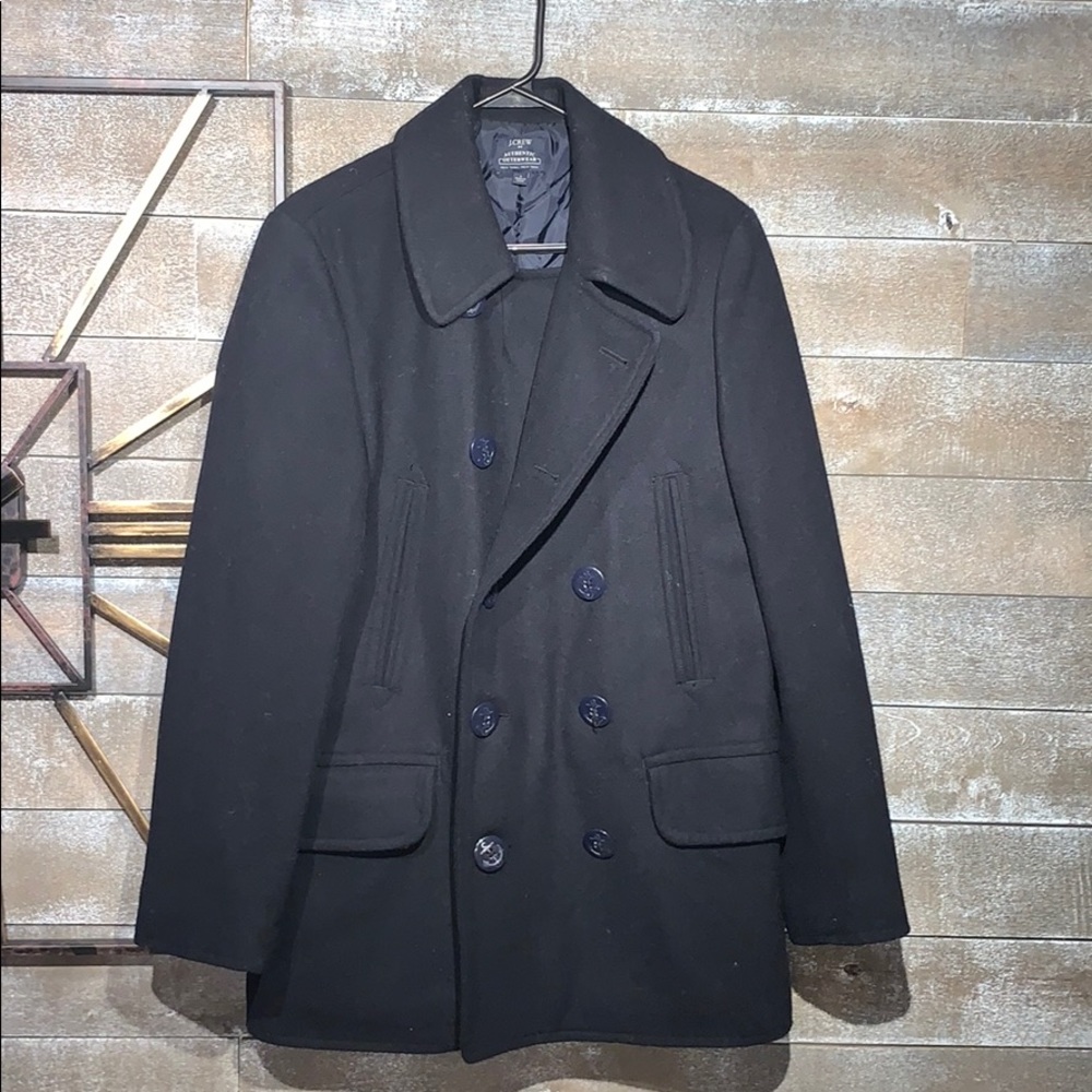 J Crew S Navy blue Pea Coat